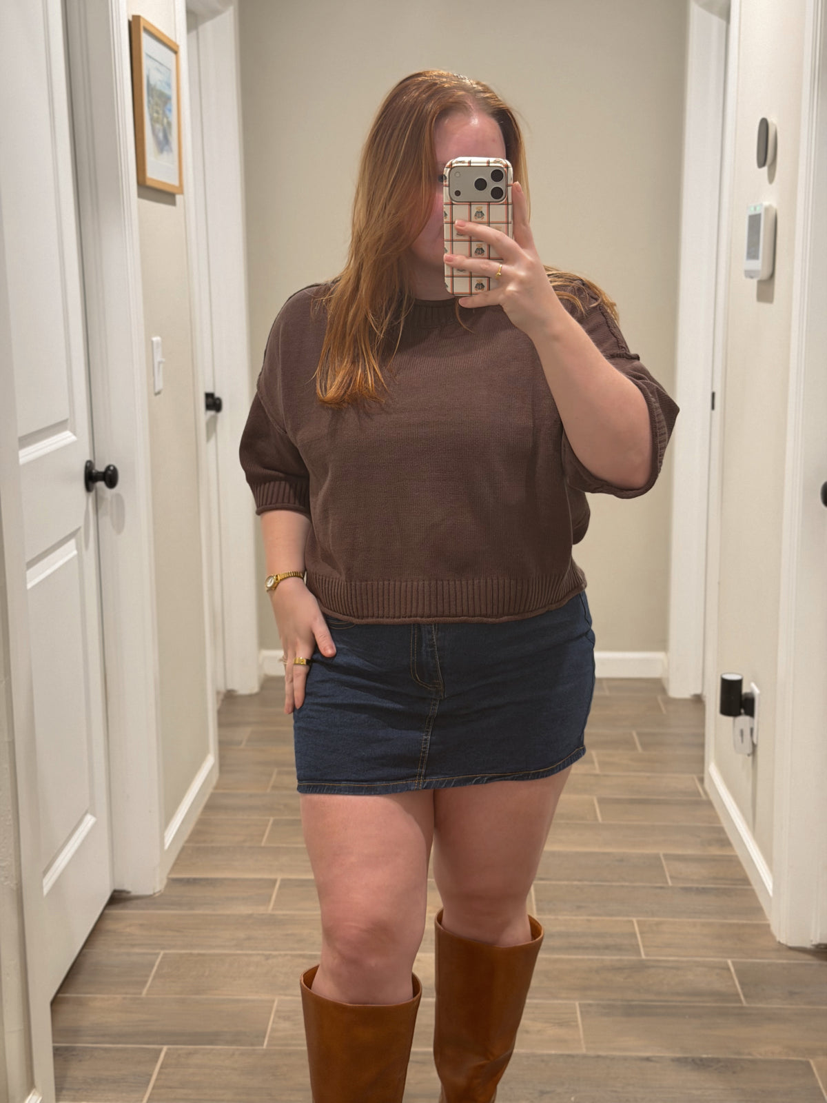 Cinnamon Toast Short Sleeve Sweater