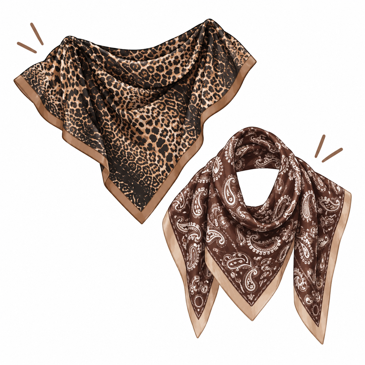 Paisley Cotton-linen Texture Square Scarf