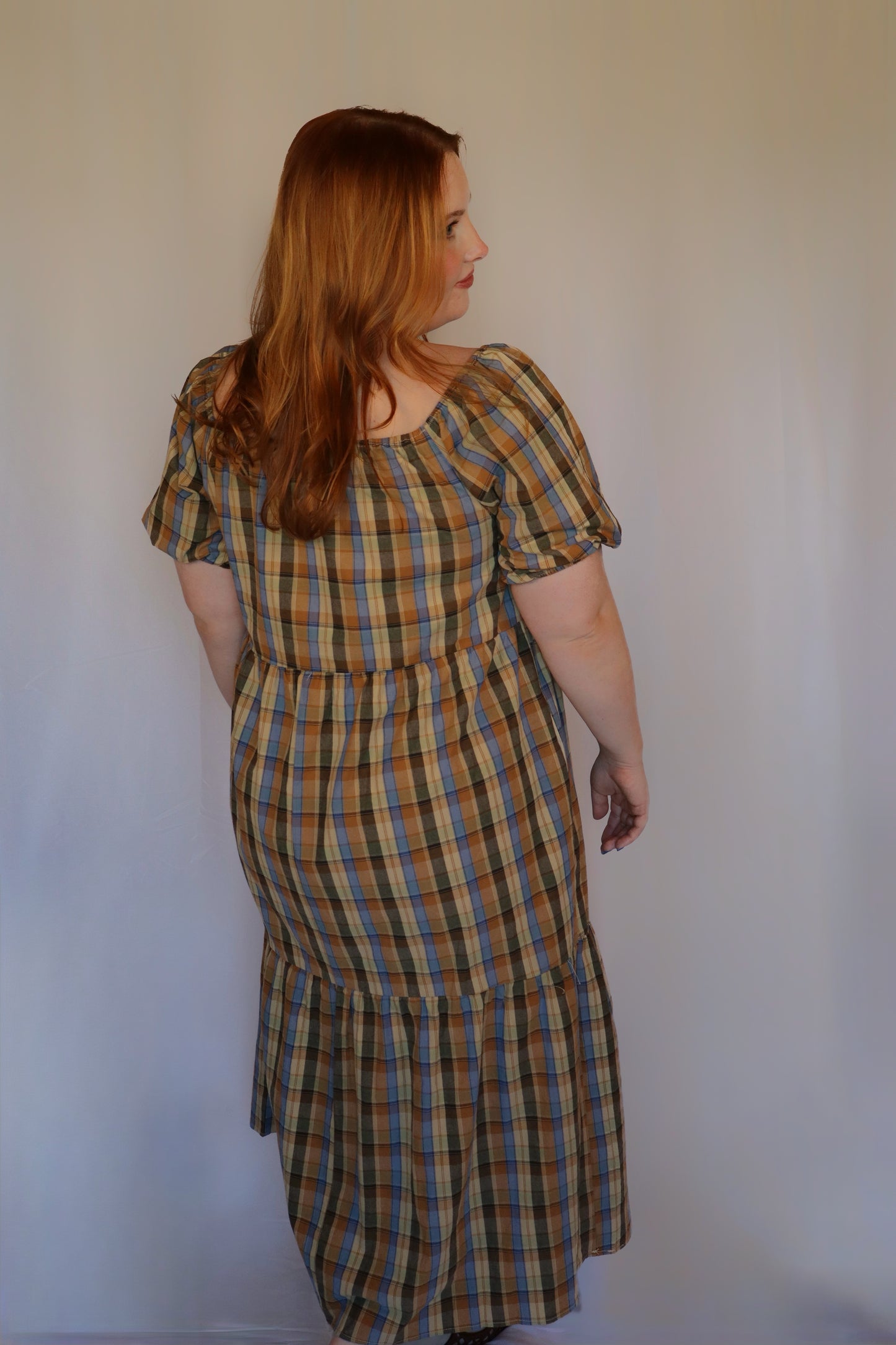 Harvest Puff Sleeve Maxi Dress