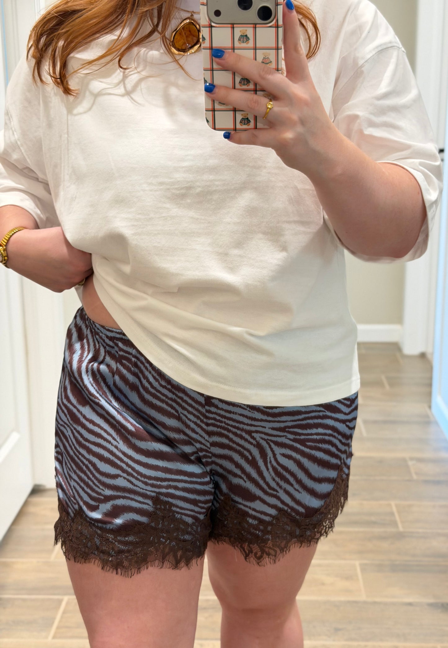 Zebra Lace Shorts