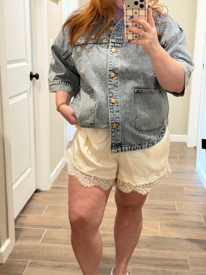 Buttercream Lace Shorts