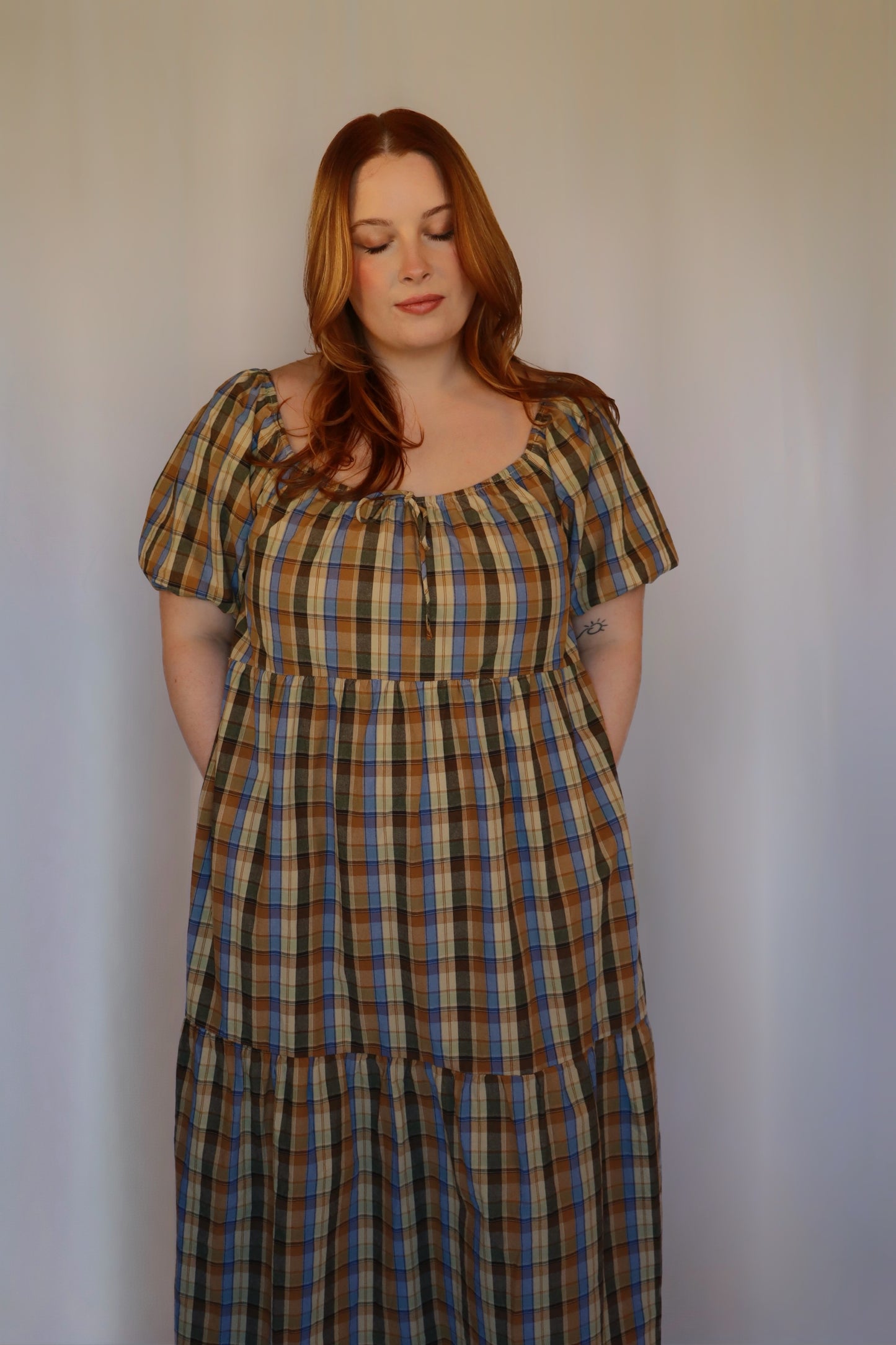 Harvest Puff Sleeve Maxi Dress