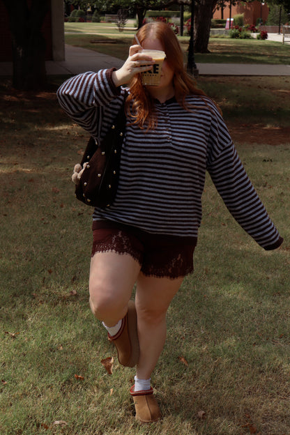 Chocolate Lace Shorts