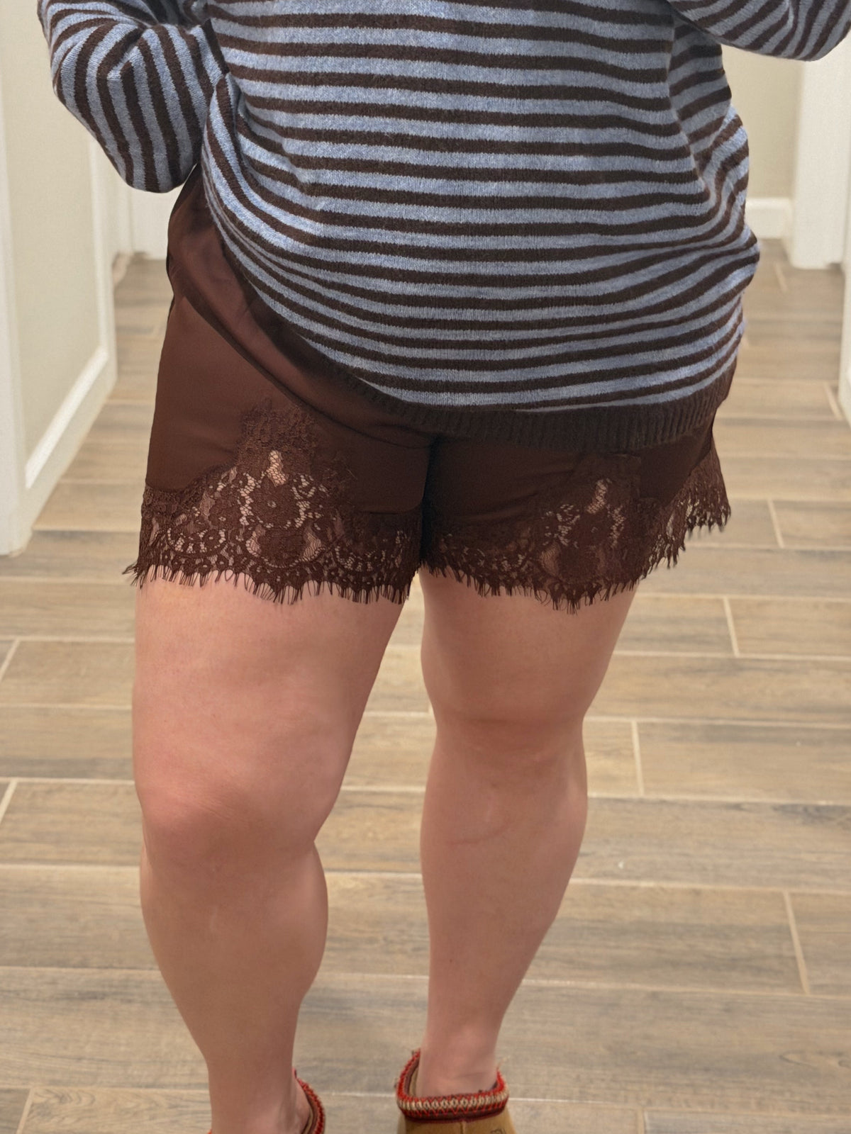 Chocolate Lace Shorts