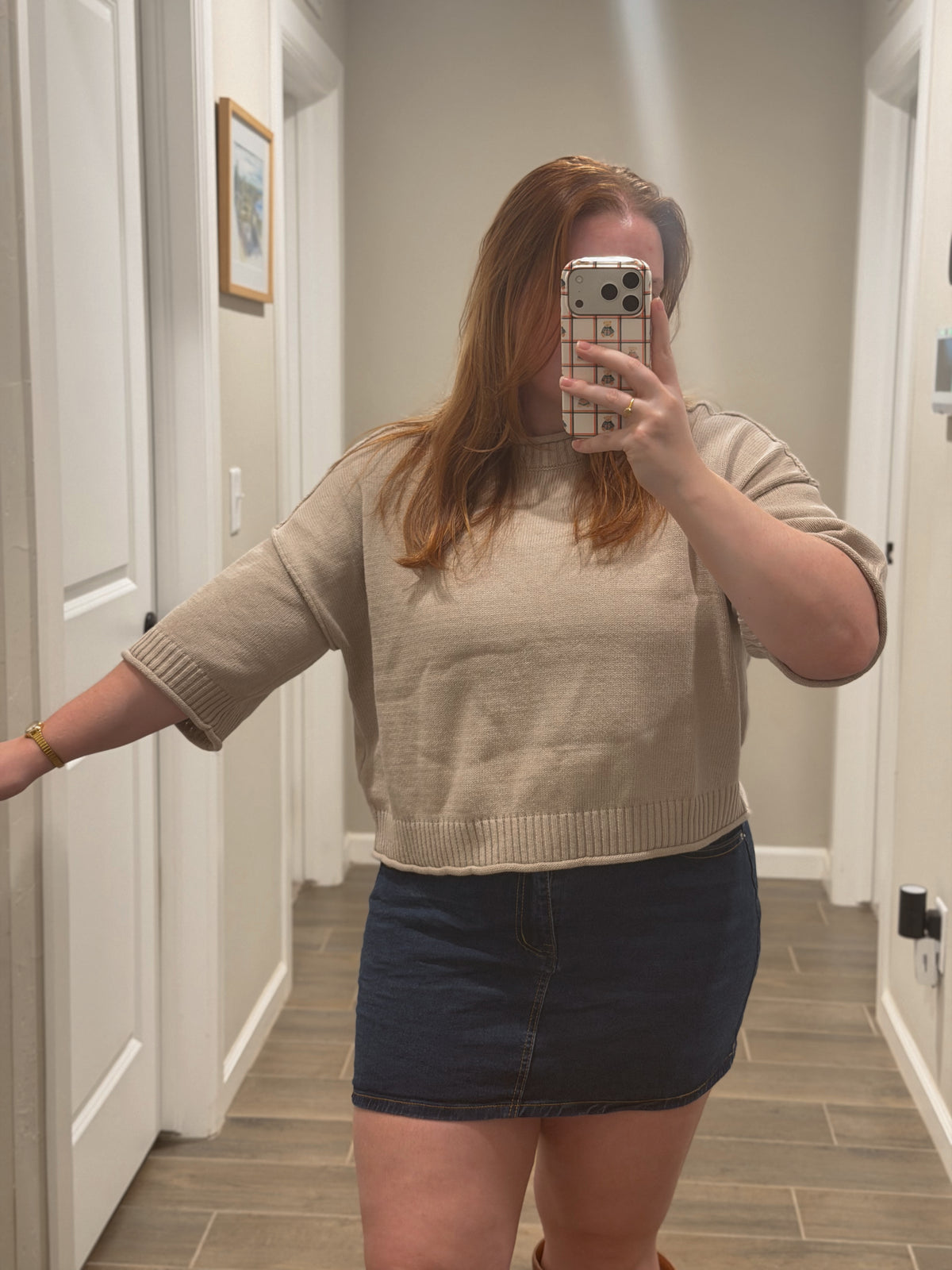 Cinnamon Toast Short Sleeve Sweater